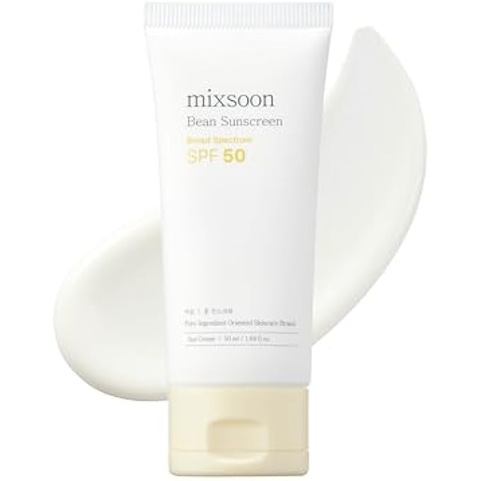 mixsoon واقي شمس بEAN SPF 50 بقوام خفيف للوجه للعناية بالبشرة الكورية 1.69 أونصة سائلة / 50 مل - Image 1